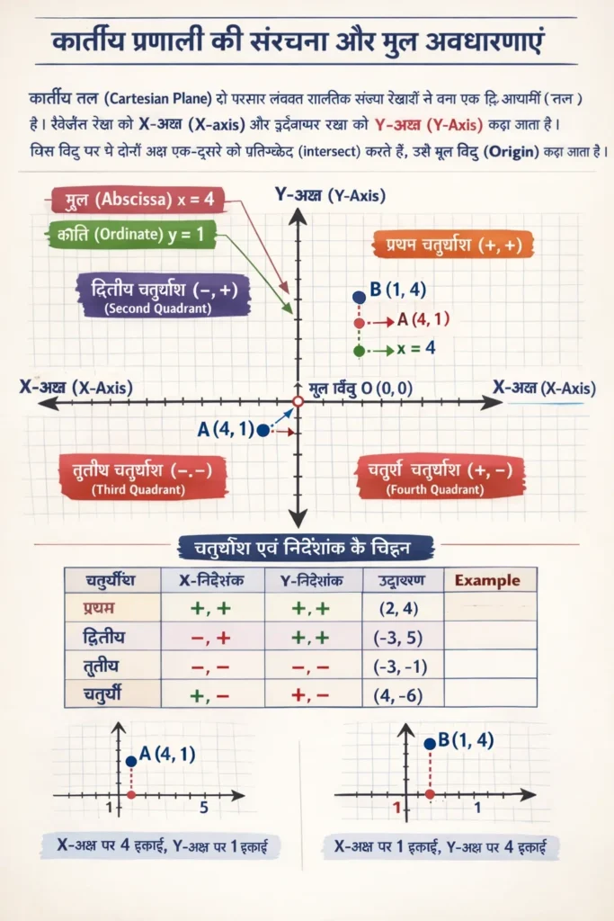 कार्तीय प्रणाली की संरचना और मूल अवधारणाएं