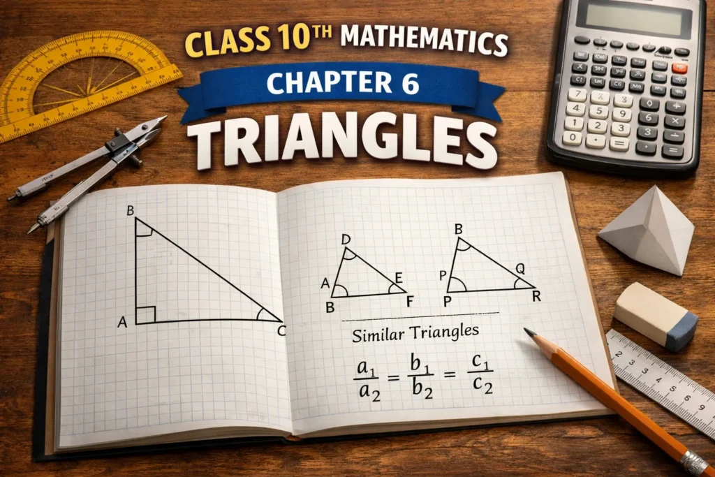 कक्षा 10 गणित अध्याय 6 – त्रिभुज (Triangles) सम्पूर्ण गाइड