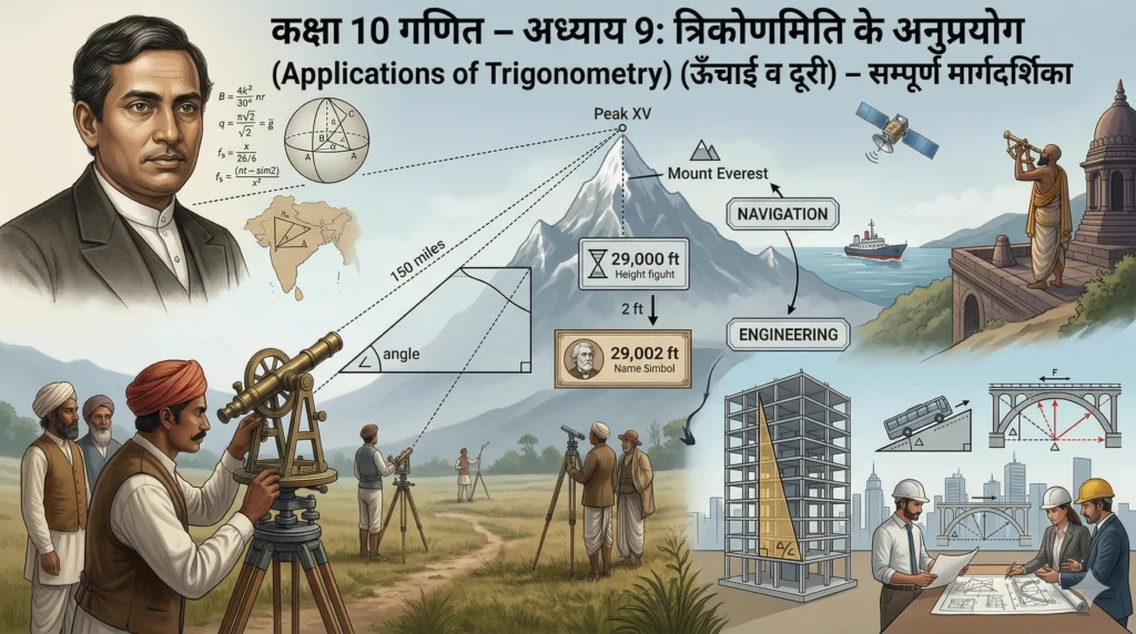 त्रिकोणमिति के अनुप्रयोग(Applications of Trigonometry)