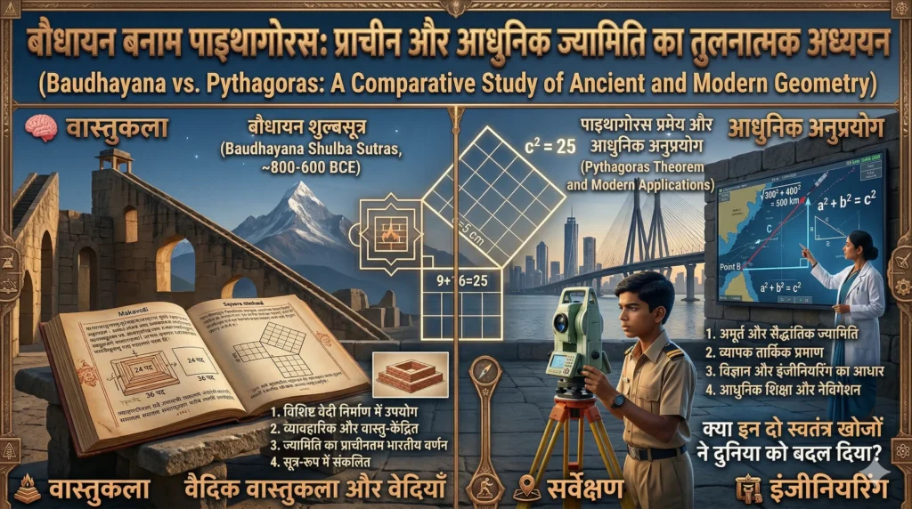 बौधायन प्रमेय vs पाइथागोरस प्रमेय: सूत्र, प्रमाण