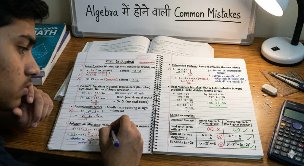 Algebra में होने वाली Common Mistakes