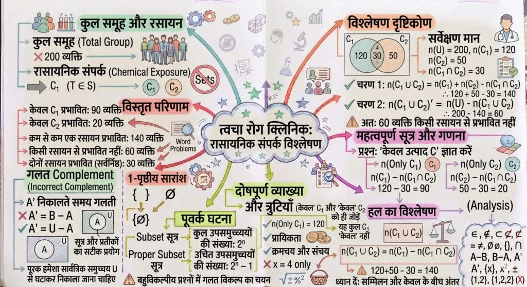 एक त्वचा रोग विशेषज्ञ (Dermatologist) के क्लिनिक में 200 व्यक्तियों का एक समूह परीक्षण के लिए आता है। 