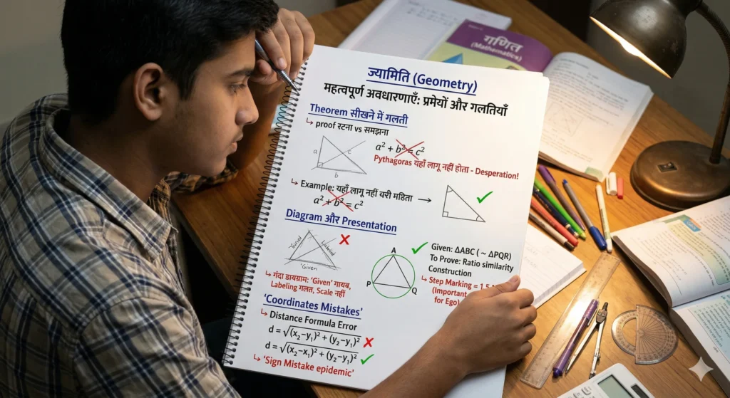 Geometry में होने वाली बड़ी गलतियाँ