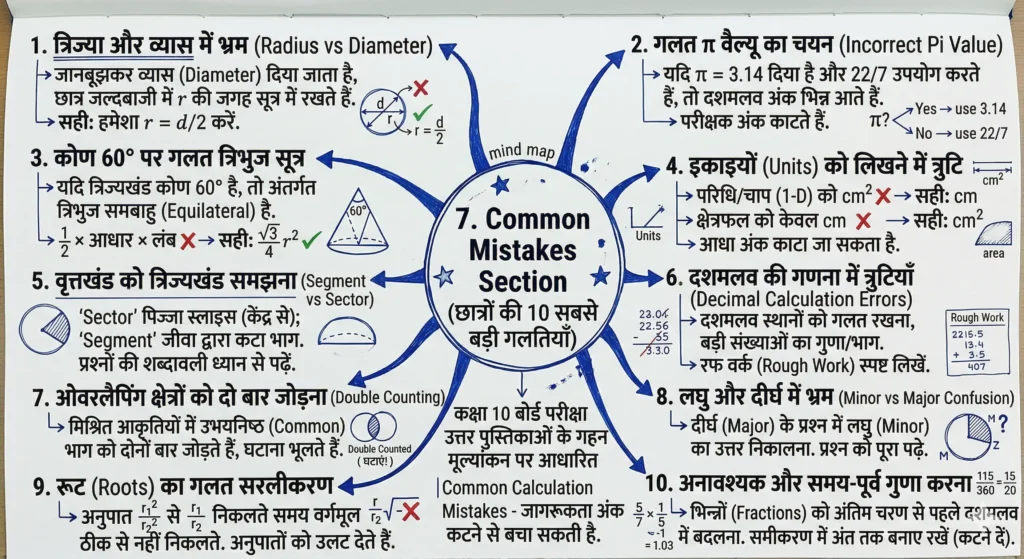7. Common Mistakes Section (छात्रों की 10 सबसे बड़ी गलतियाँ)