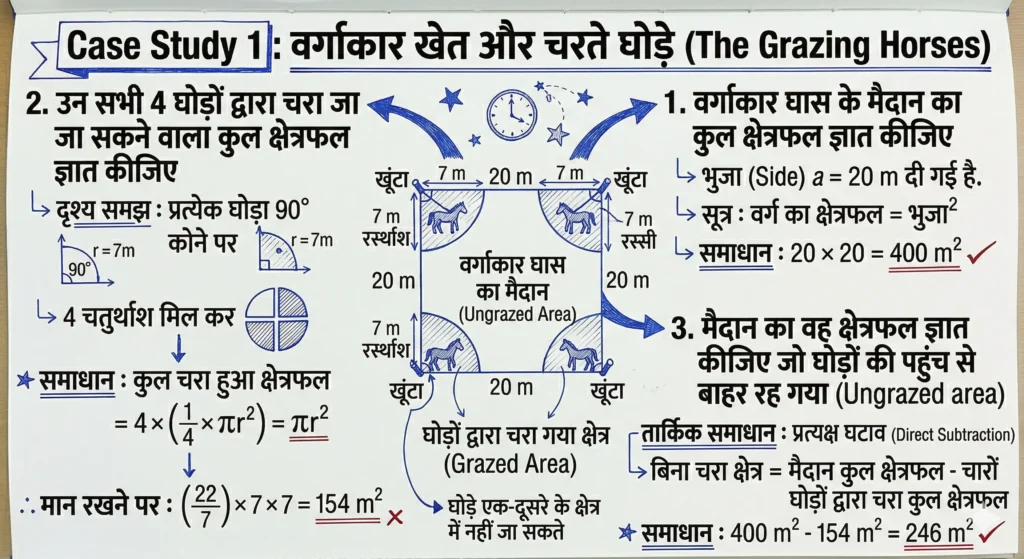 Case Study 1: वर्गाकार खेत और चरते घोड़े (The Grazing Horses)