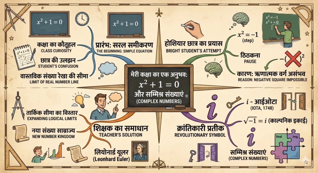 सम्मिश्र संख्याएँ introduction mind map image