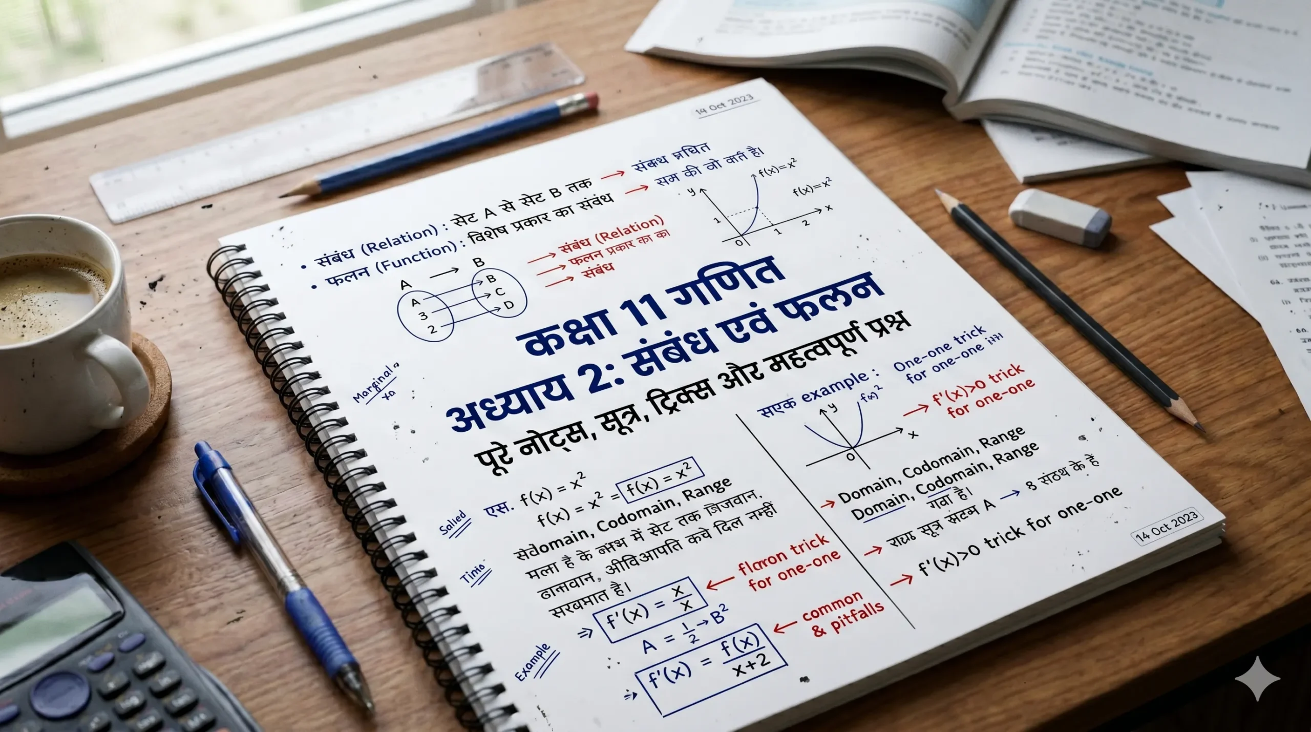 Class 11 Maths Chapter 2: संबंध एवं फलन – Full Notes, Formula, Tricks और Important Questions