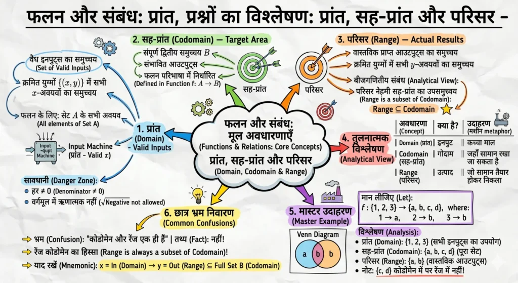 Domain, Codomain और Range