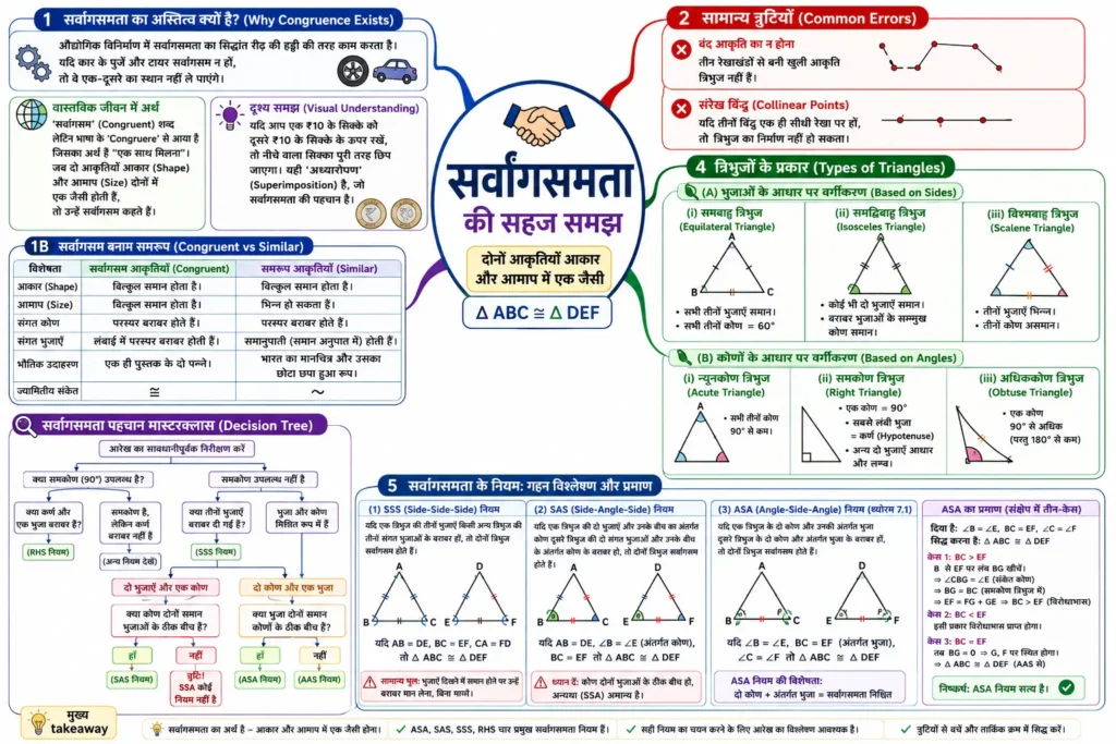 सर्वांगसमता की सहज समझ।