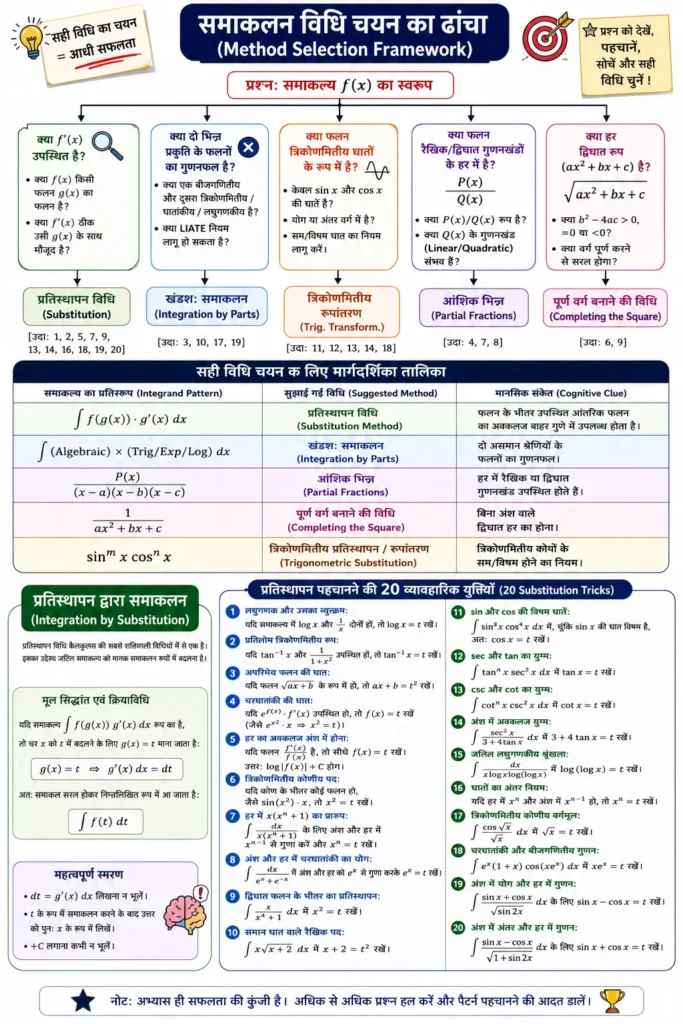 समाकलन विधि चयन का ढांचा (Method Selection Framework)