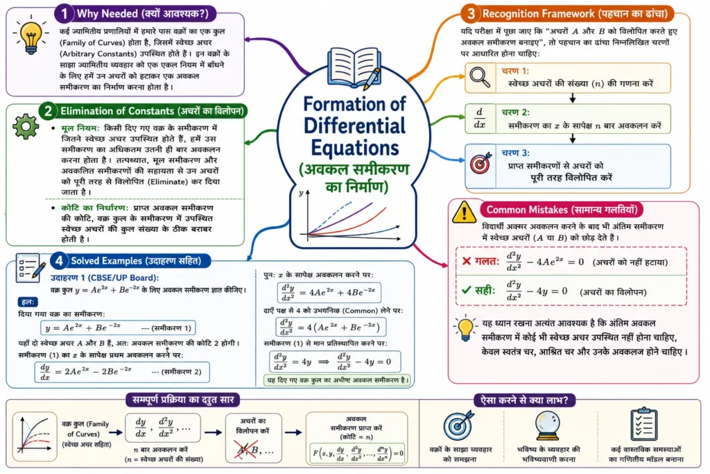 Formation of Differential Equations mind map 