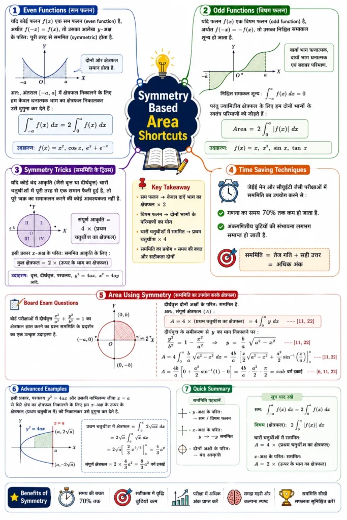 समाकलनों के अनुप्रयोग का Symmetry Based Area Shortcuts