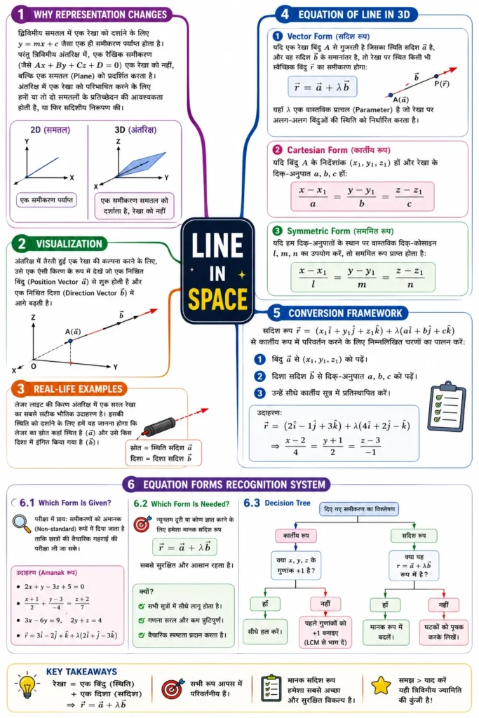 Line in Space mind map