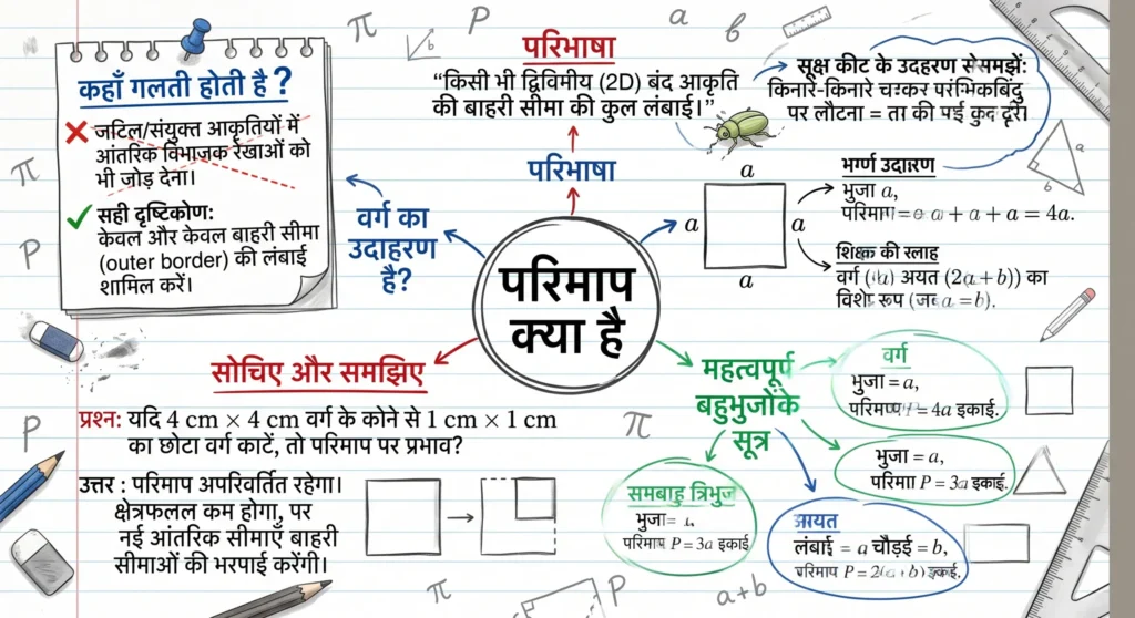 परिमाप क्या है mind map