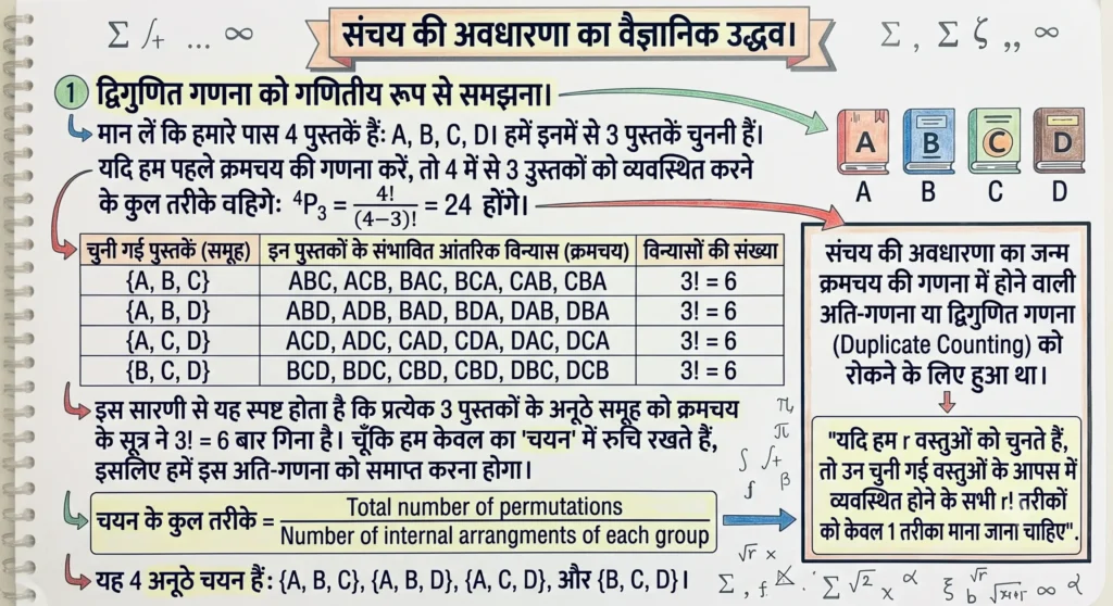 संचय की अवधारणा का वैज्ञानिक उद्भव।