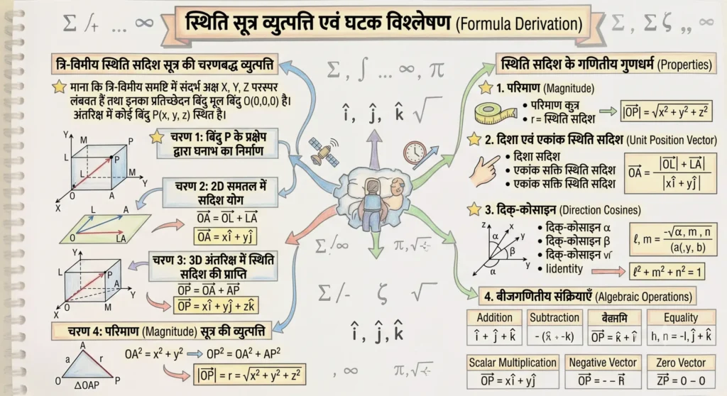 स्थिति सदिश का उद्भव एवं संकल्पनात्मक आवश्यकता