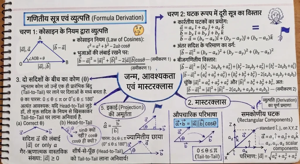 गणितीय सूत्र एवं व्युत्पत्ति (Formula Derivation)