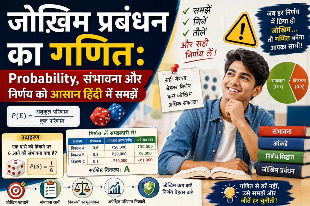 जोखिम प्रबंधन का गणित: Probability, संभावना और निर्णय को आसान हिंदी में समझें