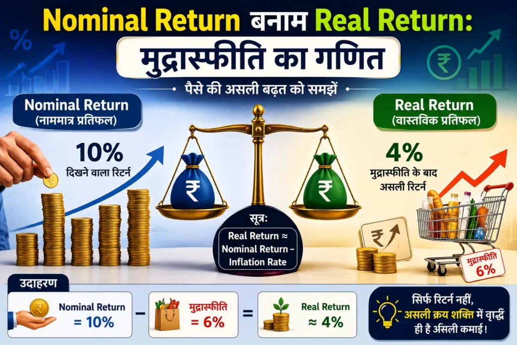 Nominal Return बनाम Real Return: मुद्रास्फीति का गणित