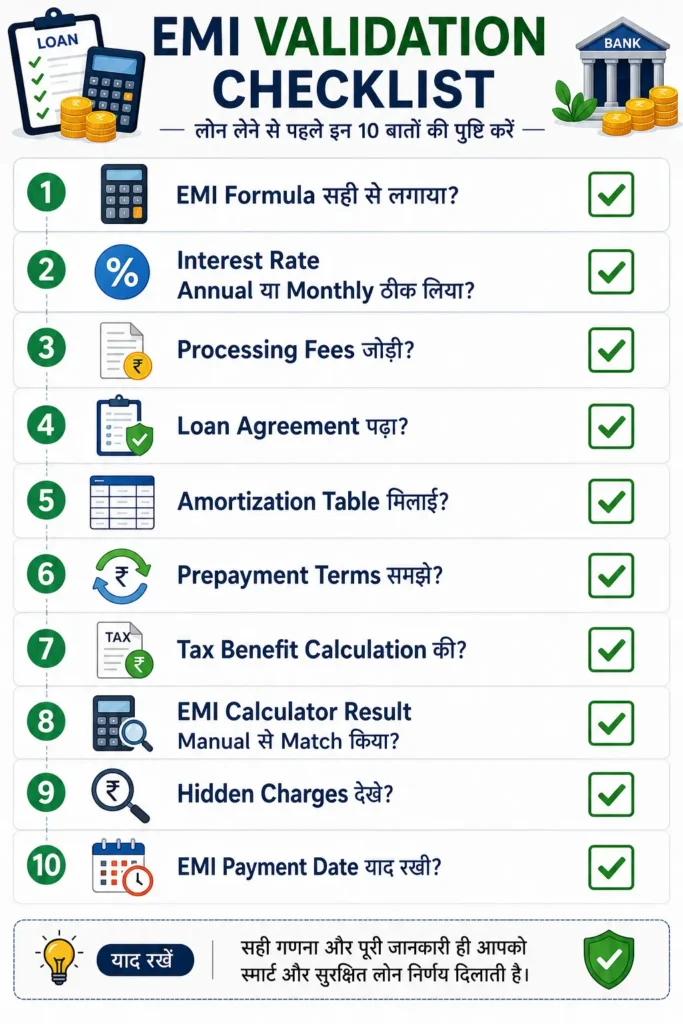 EMI Validation Checklist